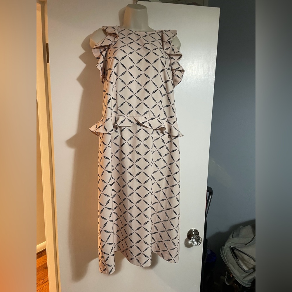 MaxMara Leisure Cream and Black Dress
